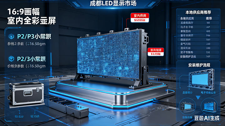 成都LED顯示屏選購安裝全攻略｜供應商排名、價格及維修服務指南